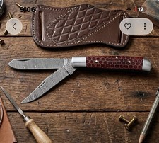 FH KNIVES RANCHERS CHOICE HANDMADE DAMASCUS MADE IN THE USA