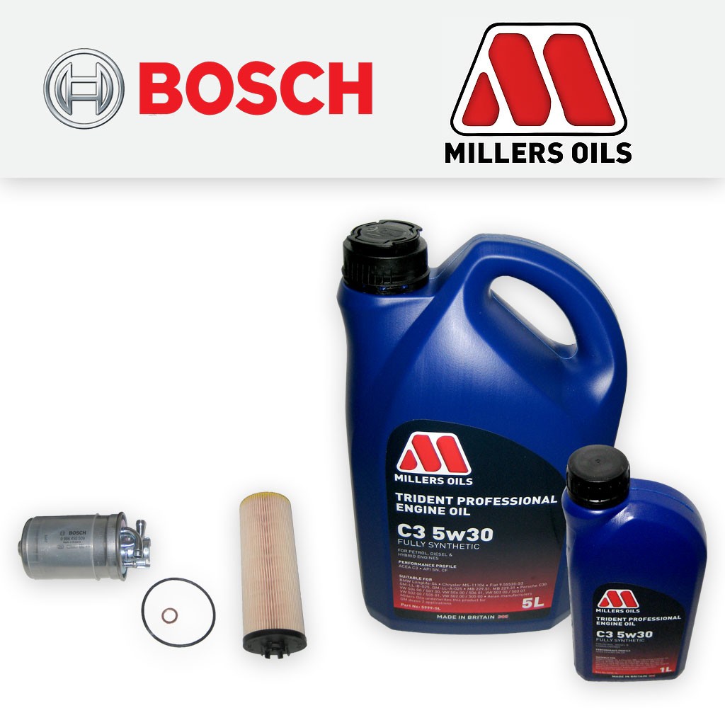 SERVICE KIT for VW PASSAT (3B) 2.5 TDI OIL FUEL FILTERS +6L 5w30 OIL (1998-2005)