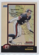 1998 Bowman Chrome Interstate Refractor Jason Sehorn #79 0d44