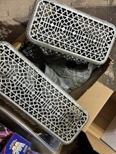 Antique Vtg Cast Iron Victorian Industrial Radiator Covers Antique Vtg Cast Iron Victorian Industrial Radiator Covers - Image 1