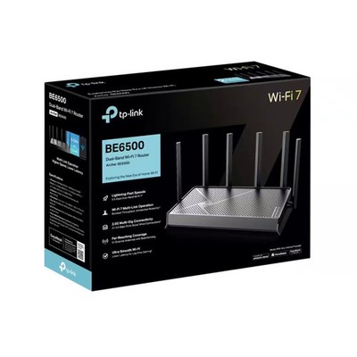 TP-Link - Archer BE6500 Dual-Band Wi-Fi 7 Router - Black | eBay