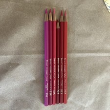6 Lápices Vintage Berol Rojo Rosa Prismacolor 922 923 924 926 930 994