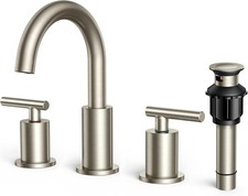 Forious Widespread 2-Handle Bathroom Faucet Brushed Nickel WB-0300BN