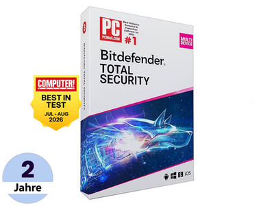 Bitdefender Total Security unbegrenzt  Premium VPN MultiDevice 10 Geräte 2 Jahre