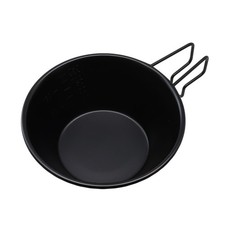 Outdoor Non Stainless Steel Camping Cup with Measuring Scale and Handle
