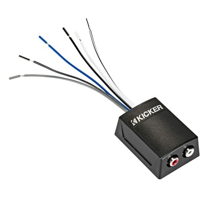 K-Series Stereo Line Output Converter with Remote Turn-On Audio Signal Adapter