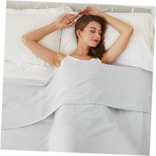 Cooling Blanket Queen Size, 100 Rayon Derived from Queen 90"x90" Light Gray