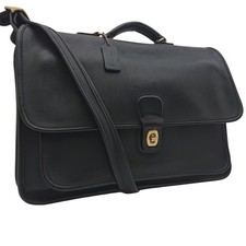 Vintage Coach 5180 Metropolitan Briefcase Black Leather USA Devil Wears Prada 2