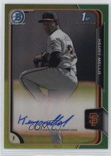 2015 Bowman Chrome Prospects Green Refractor 60/99 Keury Mella #BCAP-KM Auto 0b0