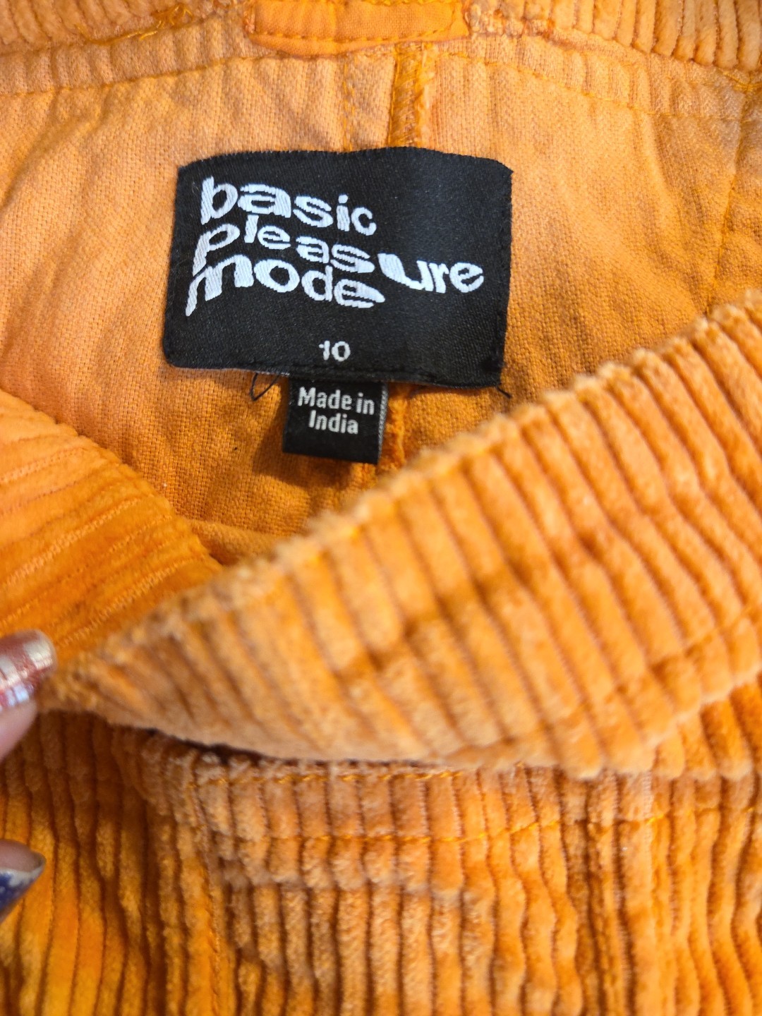 Basic Pleasure Mode Lumberjack Orange Corduroy Ov… - image 8