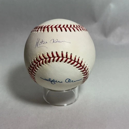 Alou Brothers Signed Rawlings MLB Baseball Beckett LOA- Felipe, Jesus & Matty