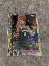 2025-26 Topps Chrome Basketball Brook Lopez Raywave Refractor Milwaukee Bucks 