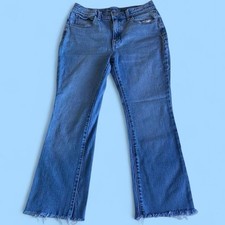 Old Navy Medium Wash Flare High-Waist Jeans (Girls&rsquo; Size 16)