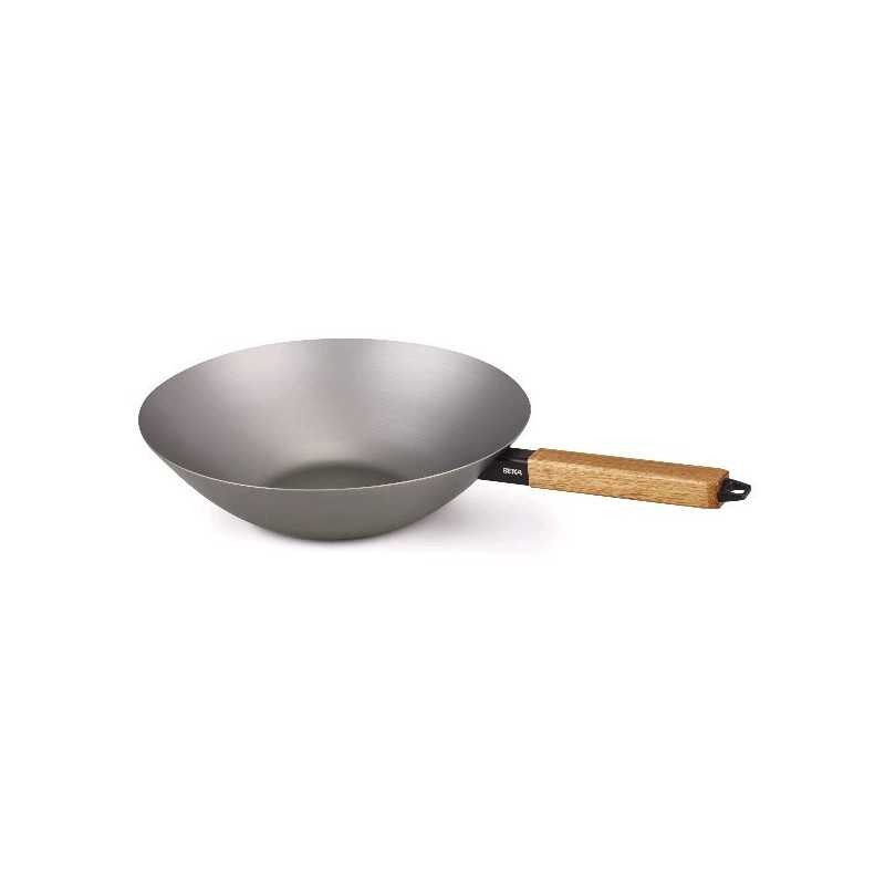 Wok 24cm Beka Nomad en acier carbone pour légumes sautés sains en famille