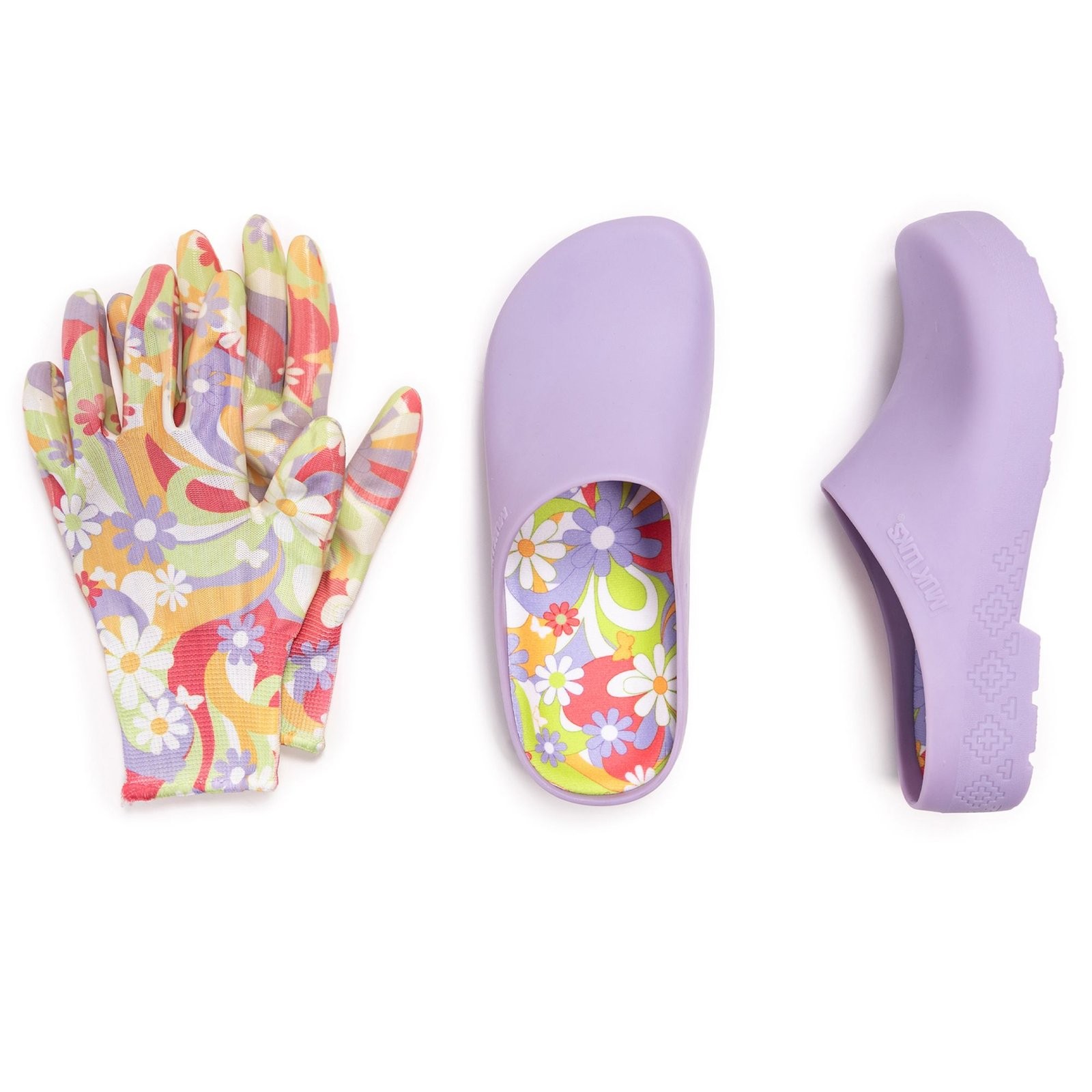 MUK LUKS Garden Clog and Glove Set Womens Slip On Large BM US - 3290₽