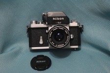 Nikon F Photomic 35mm SLR Film Camera w/ Nikkor-HC 1:2 F 50mm Lens Battery Adr