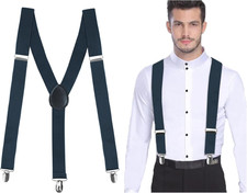 Adjustable Y-Back Suspenders for Men  Women, Dress Pants, Jeans, Tuxedo, Holida