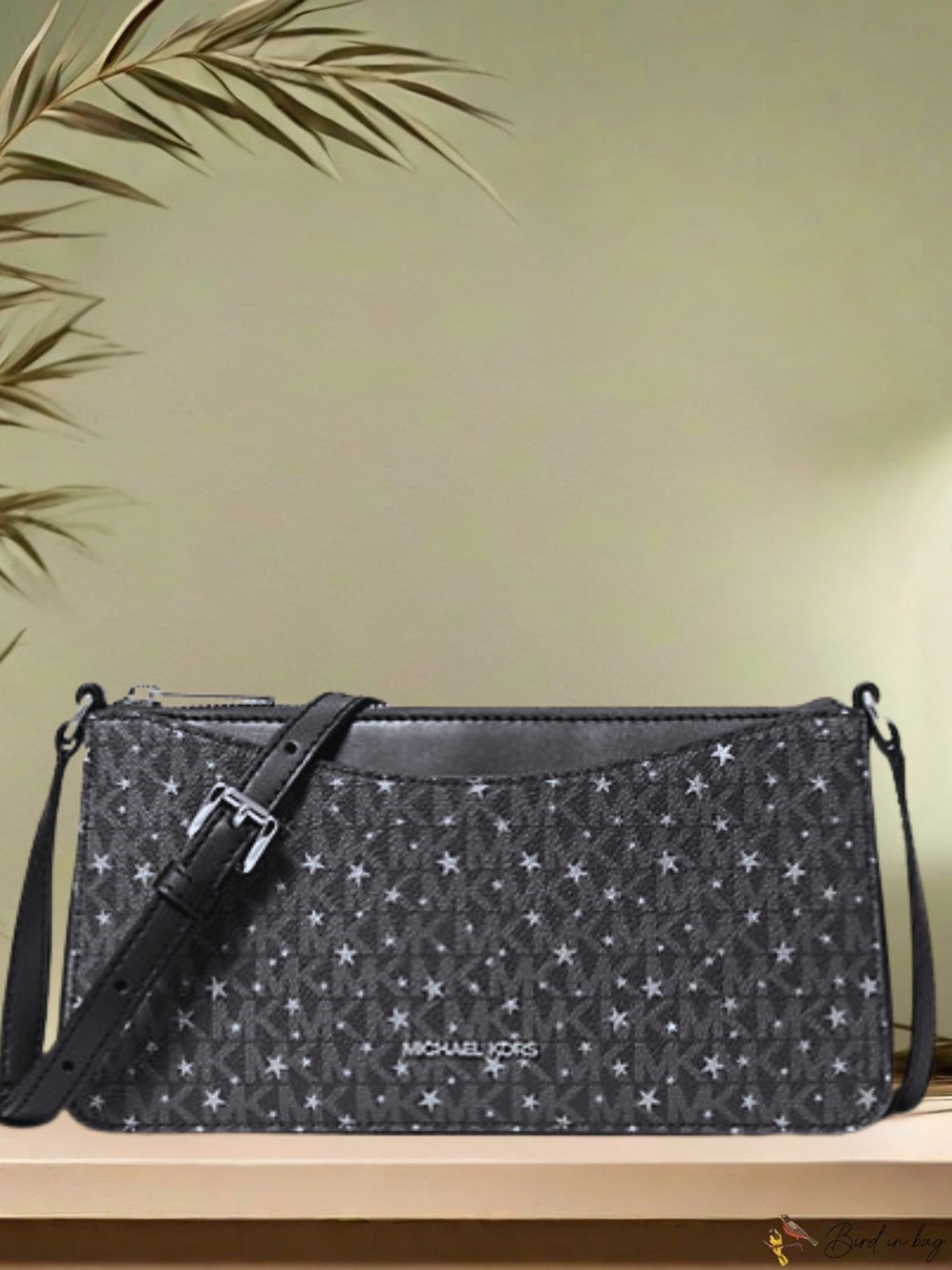 Michael Kors Arden Women Medium Black Shoulder Crossbody Purse Bag Messenger MK thumbnail 4