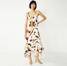 Nine West Women's Floral Print Sleeveless Maxi Dress M Medium Multicolor Boho