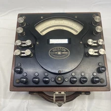 VINTAGE WESTON AC DC PORTABLE WATTMETER STANDARD