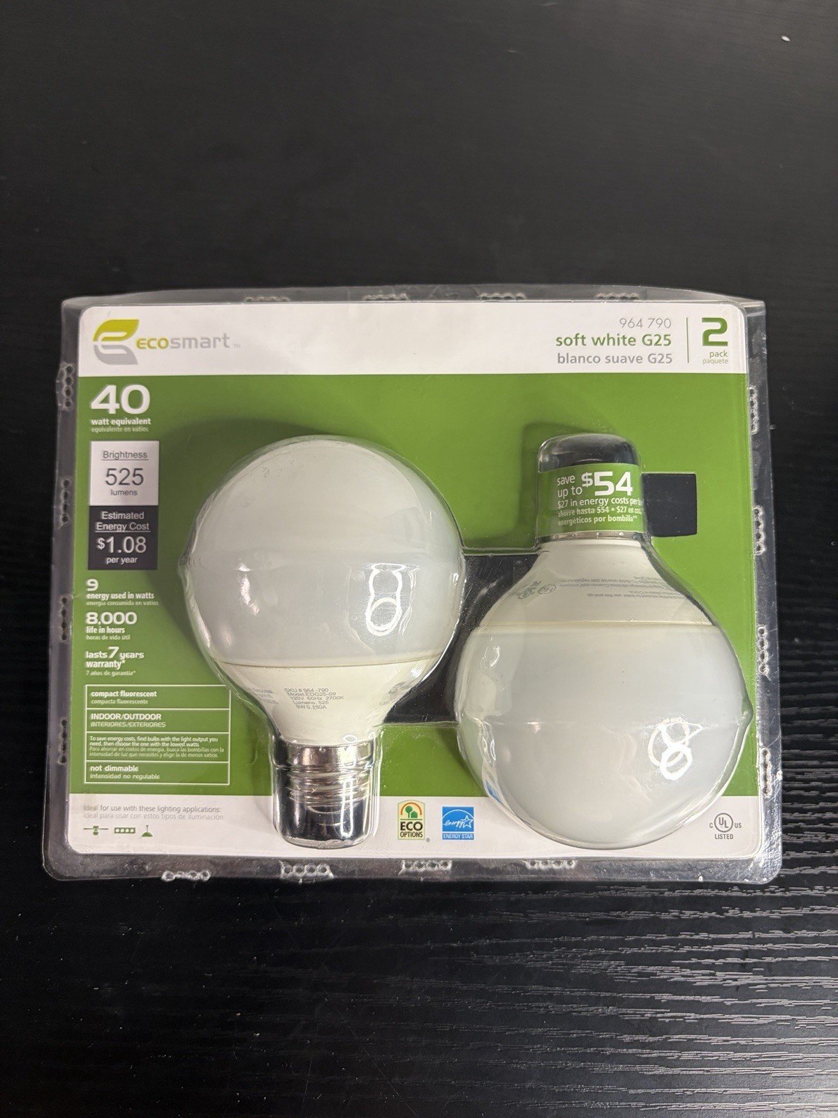 Soft White 40w Equivalent 525 Lumens 2-pack