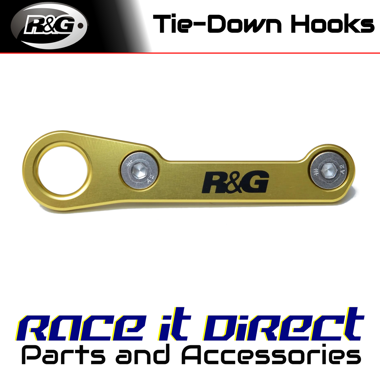 Tie-Down Hooks for Yamaha YZF-R25 2014-2026 Gold R&G