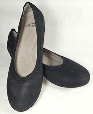 Dansko Shoes Women's Size 9 Black Slip on Comfort Flats EU 40 Suede Ladies