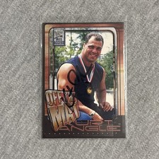 2002 Fleer WWF All Access #65 Off The Mat Kurt Angle Signed Auto