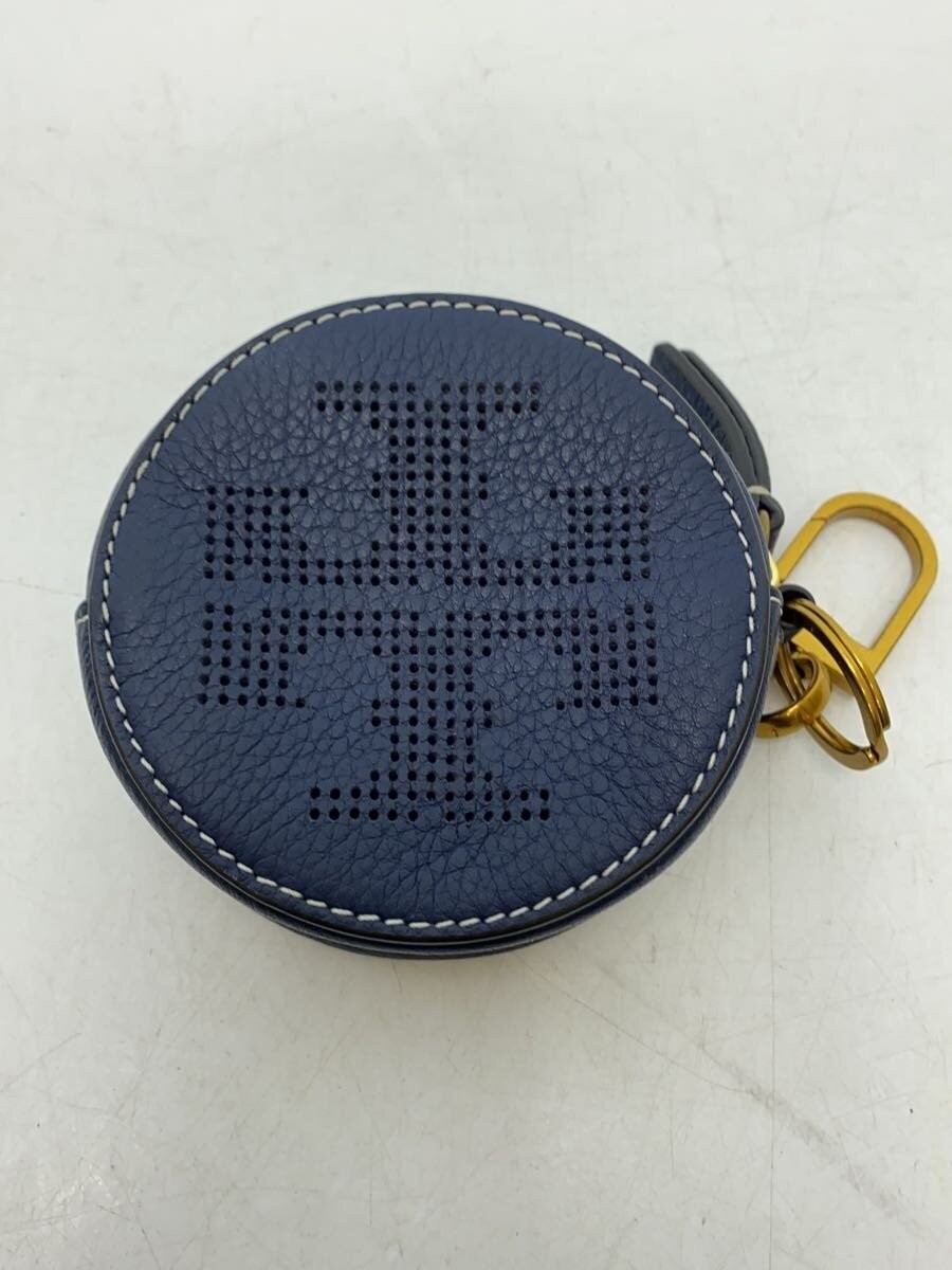TORY BURCH Women's Perforated Leather Coin Case in NVY thumbnail 3