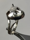 925 Sterling Silver Cat Face Ring Animal Feline Jewelry 4.2 Grams Size 8 — photo 7