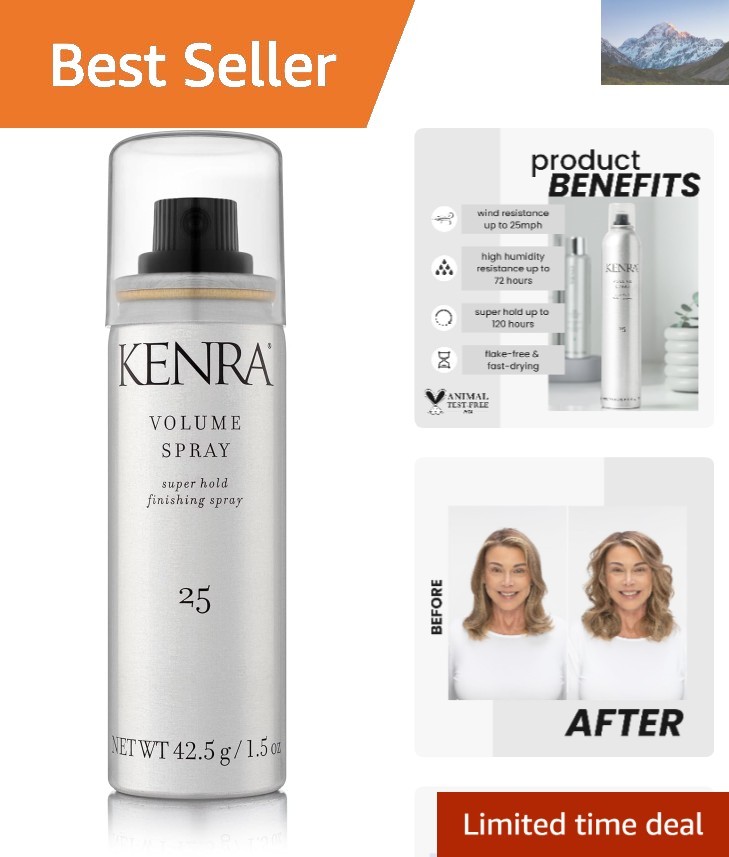 For All Hair Types | 120-hour Hold, Wind & Humidity Resistan