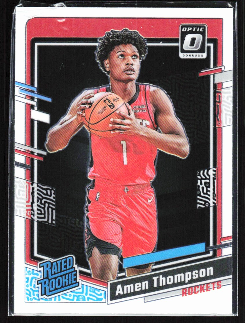2023-24 DONRUSS OPTIC AMEN THOMPSON RC HOUSTON ROCKETS #229