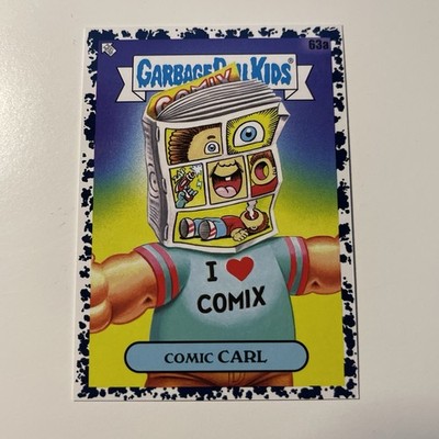 2022 Garbage Pail Kids Book Worms Comic Carl Inkwell Black Parallel Card #63a