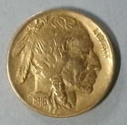 1916-D Buffalo Nickel Full Horn XF Condition but you grade it - Polished