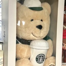Unopened Starbucks 25th Anniversary Big Bear Star Plush Doll