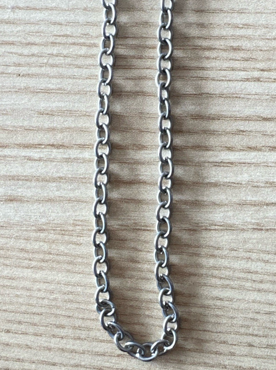 Simple Silver Chain NECKLESS Loop 11” Long for Yo… - image 2