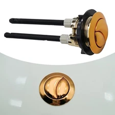 38mm Gold Toilet Push Button for Mechanical Top Flush Valve Dual Flush