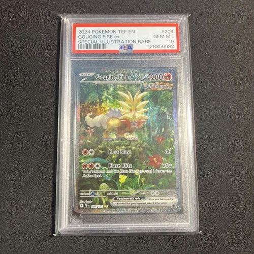 Gouging Fire ex 204/162 Special Illustration Rare Pokémon Temporal Forces PSA 10