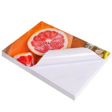 A4 8X11.5" Self-Adhesive Photo Paper - 50 Sheets, 135gsm,Glossy Sticky Back...