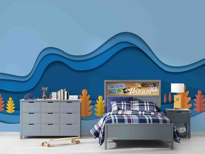 3D Nature Landscape Paper Self-adhesive Removeable Wallpaper Wall Mural