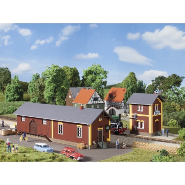 Auhagen 11435 Bahnhof Steinbach mit Wasserhaus H0 + Neu