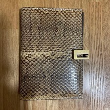 GUCCI Agenda Notebook Cover Snakeskin Good Condition Limited Edition Unisex Used