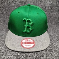 New Era Boston Red Sox 9FIFTY Snapback Hat Cap Green Grey Small-Medium MLB