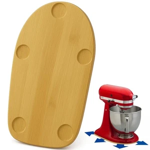 Bamboo Mixer Slider Mat for Kitchenaid Stand Mixer 4.5-5 QT, Stand Mixer Slid...