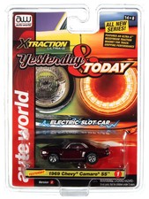 SC384B1 Auto World Xtraction 1969 Chevrolet Camaro Garnet Red HO Scale Slot Ca