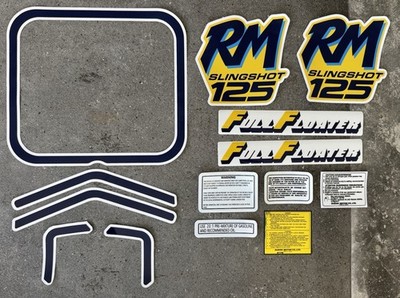 Suzuki RM125 1989 Reproduction Graphics / Stickers / Vintage