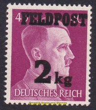 EBS Germany 1944 - 2Kg Hitler Military Parcel Post - Feldpost - Michel 3 - MNH**