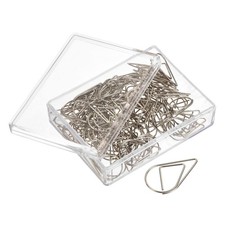 Paper Clip Drop-Shaped Cute Decorative Clips Bookmarks with Box 1 Inch Silver...