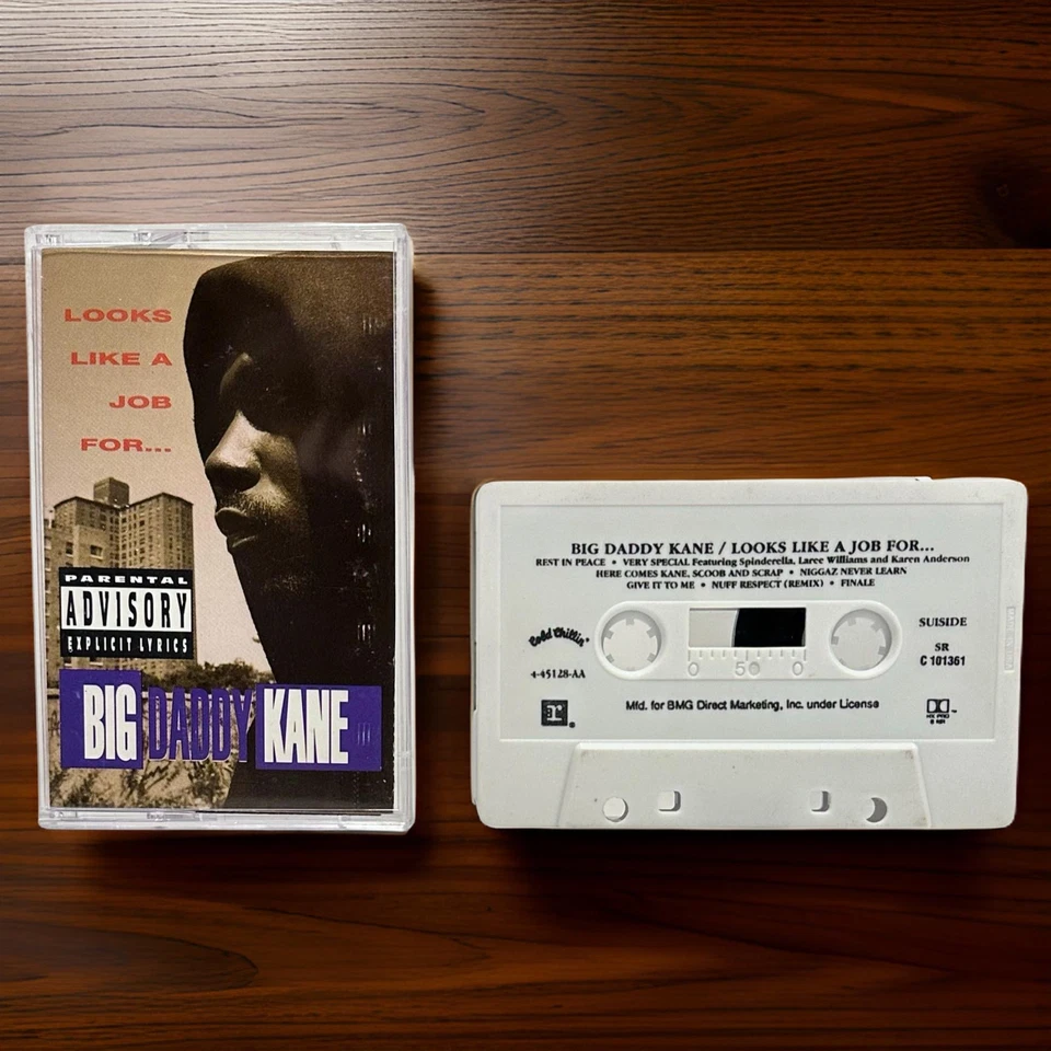 •BIG DADDY KANE - LOOKS LIKE A JOB FOR… ~1993 OG PRESSING~ (CASSETTE TAPE) (1) - Image 3 of 4