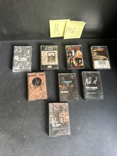 Lot of 8 Rock Metal Cassette Tapes Led Zeppelin Van Halen Motley Crue R146